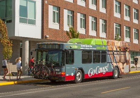 A Pullman Transit Bus in Operation