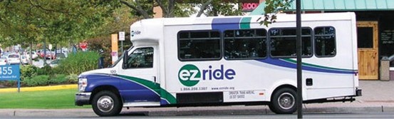 EZ Ride bus in New Jersey